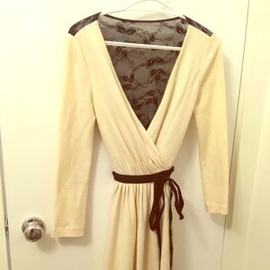Diane von Fursternburg Creme wrap dress